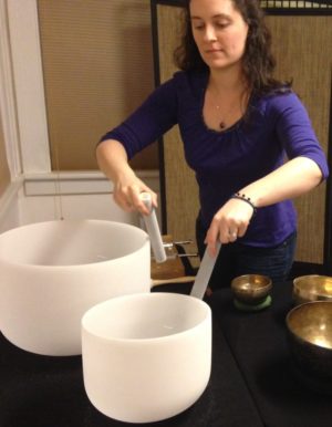 Playing Crystal Bowls
